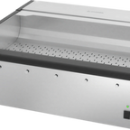 Thumbnail image #1 for Merco CrispyMax™ MCG2727NNB Countertop Heated Triple-Lane Serving Station with Accessory Mounting Bolts