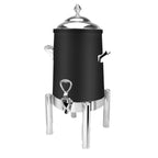 Thumbnail image #1 for Eastern Tabletop Pillard 3201PLMB Coffee Urn, 1-1/2 Gallon, Tower-Style Lid, Canned Heat, Black Powder-Coated Stainless Steel