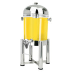 Thumbnail image #1 for Eastern Tabletop 7512HF 2-Gallon Stainless Steel Beverage Dispenser with Central Ice Chamber and Hands-Free Push Spigot