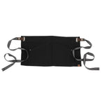 Thumbnail image #1 for Chef Works AWS01S-JBK-0 Waist Snap Apron, 12"L x 23"W, Jet Black, 100% Cotton, 2 Hip Pockets and Pencil Pocket