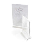 Thumbnail image #1 for Cal-Mil Classic 512 T-Type Display Card Holder, Clear Acrylic, 4" W x 6" H Case of 24