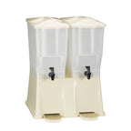 Thumbnail image #1 for TableCraft Products Slimline TW33B Double Replacement Base for Slimline Beverage Dispenser, Polypropylene, Almond Case of 4
