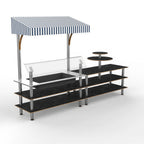 Thumbnail image #1 for Steelite International Mogogo, Modular MGCMLE04MSWF Commercial Steam Table Display Station, Mixed Materials