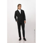 Thumbnail image #1 for Chef Works Apex CQZ01-BBK-3XL Long-Sleeve Chef Coat, Black, 3XL