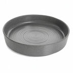 Thumbnail image #1 for G.E.T. Infuse INF218 . . Round Melamine Platter, 17-1/2" Diameter x 3-3/4"H, Stone Grey, Edge Rim Case of 2