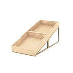Thumbnail image #2 for Steelite International Creations Buffet 7364MW342 Angled Metal Buffet Riser, Rectangular, Champagne, 13.875 x 11.5 x 4.5 in