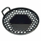 Thumbnail image #1 for Korin Inc NR-483 Round Tempura Basket, 7-inch, Black ABS Plastic, with Handle