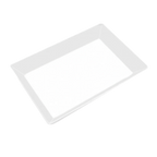 Thumbnail image #1 for G.E.T. GET ML-293-W Rectangular Melamine Serving Tray, White, 18 x 13 inches Case of 6