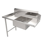 Thumbnail image #1 for ATSMFG MET MET-SDT-48L ATS MFG Soiled Dish Table, Straight, Left-to-Right, 48"W x 30"D, 9"H Backsplash, 20" x 20" Pre-Rinse Sink