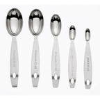 Thumbnail image #1 for Browne USA Foodservice Cuisipro 747144 Stainless Steel Odd-Size Measuring Spoon Set, 5-Piece Case of 6