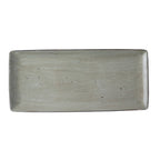 Thumbnail image #1 for Tableware Solutions USA Rustics by Continental 33RECT204-02 Rectangular China Platter, 14-2/5" x 6-2/5", Light Green Case of 12
