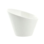 Thumbnail image #1 for Ten Strawberry Street Whittier WTR-5SLNTBWL Slanted Porcelain Pasta Bowl, 10 oz, 4-3/4", White Case of 48