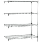 Thumbnail image #1 for Metro Super Erecta SA-2142C-63-A4 Super Adjustable Wire Add-On Shelving Unit, 42"W x 21"D x 63"H, 800 lb. capacity per shelf, 2000 lb. capacity per