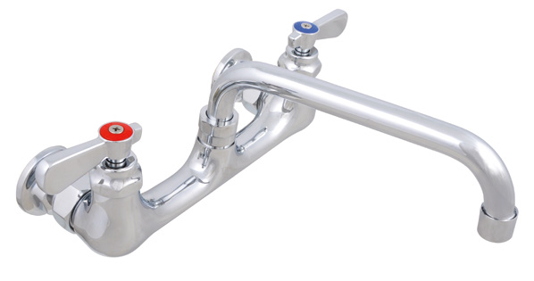 Product image #4 for John Boos Low-Lead Heavy Duty Backsplash Mount Faucet with 8-Inch Swing Spout