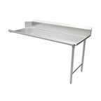 Thumbnail image #1 for ATSMFG MET MET-CDT-72R ATS MFG Clean Dish Table, Straight Left-to-Right, 72"W x 30"D, 16-Gauge 304 Stainless Steel, 9" Backsplash