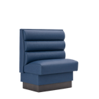 Thumbnail image #1 for ATSMFG ATS AT&S-ASD-W36-3CHHO GR5/COM Single Upholstered Restaurant Booth, 30 in Long x 36 in High, 3-Channel Horizontal Back