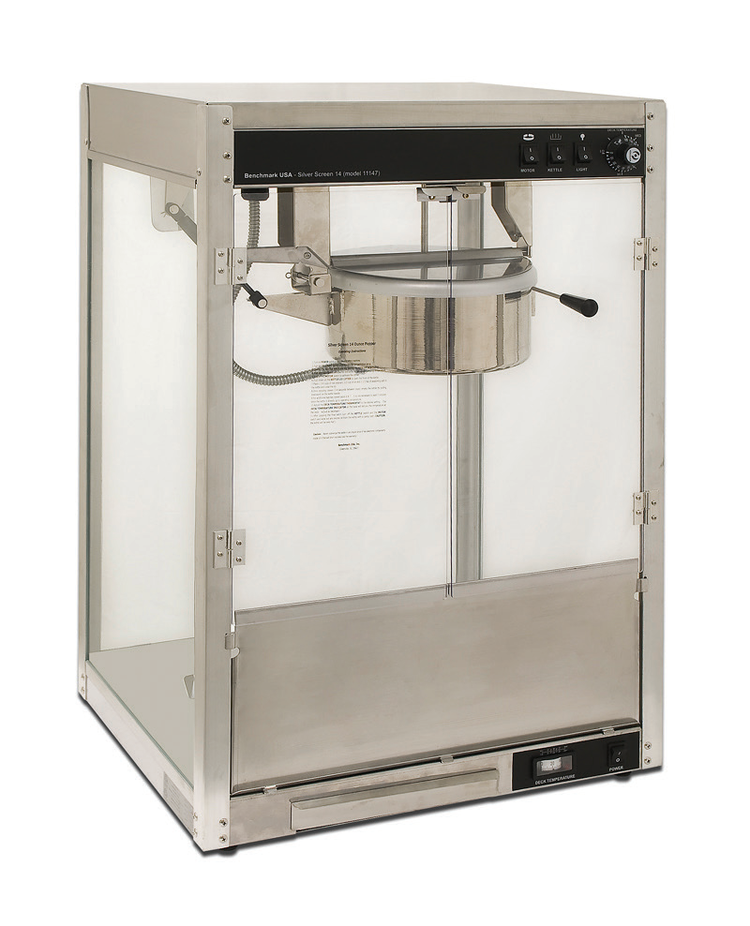 Product image #2 for Benchmark Silver Screen 14-Ounce Countertop Popcorn Popper Machine