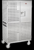 Thumbnail image #4 for Enclosed Correctional Utility Cart with 2 Shelves, 2 Doors, Stainless Steel