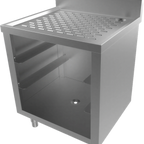 Thumbnail image #1 for ATSMFG MET MET-UBGR-243 ATS MFG Underbar Glass Storage Unit, 24"W x 22-1/2"D, Drainboard Top, 3-Rack Capacity, Stainless Steel