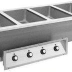 Thumbnail image #1 for Randell EHI-4 Electric Drop-In Dry Hot Food Well, 4 Full-Size Pans, Individual Thermostatic Controls, Stainless Steel Top