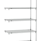 Thumbnail image #1 for Metro Super Erecta SA-2454C-86-A5 Super Adjustable Wire Add-On Shelving Unit, 54"W x 24"D x 86"H, 600 lb. capacity per shelf, 2000 lb. capacity per