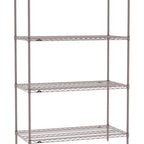 Thumbnail image #1 for Metro Super Erecta SE-1860K4-74-S4 Wire Stationary Starter Wire Shelving Unit, 60"W x 18"D x 74"H, 600 lb. capacity per shelf, 2000 lb. capacity per