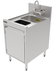 Thumbnail image #6 for Top Shelf TSF Series 18-Inch Underbar Hand & Dump Sink Cabinet with Waste Chute