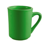 Thumbnail image #1 for CAC China Las Vegas TM-8-G 8 oz Green Ceramic Coffee Mug Case of 3 Dozen