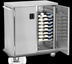 Thumbnail image #4 for FWE Ambient Insulated Stainless Steel 2-Door Meal Delivery Cart with 12 Pair Fixed Slides
