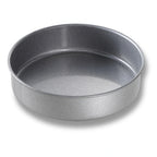 Thumbnail image #1 for Chicago Metallic Bakeware 48020 Round Cake/Pizza Pan, 8" x 2", Straight-Sided, Solid 26-Gauge Aluminized Steel Case of 12