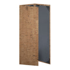 Thumbnail image #1 for Risch Vino VINO-3V 4.25X14 Fold-Out 3-View Faux-Cork Menu Cover, 4-1/4" x 14" Case of 25