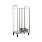 Thumbnail image #1 for New Age 98195 Steam Table Pan Dolly, Two-Bay, 64-Inch High, 1,000 lb Capacity