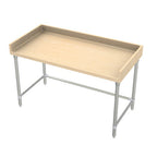Thumbnail image #1 for AERO Manufacturing MTSBX-3096 Baker's Work Table, 1-3/4" Laminated Maple Hardwood Top, Stainless Steel Base, 96"W x 30"D