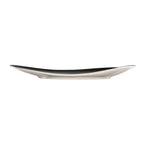 Thumbnail image #2 for Reserve by Libbey - Obsidian PEB-7-O Porcelain Tray, 8-3/8" x 4-7/8", Organic Shape, High Gloss