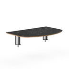Thumbnail image #1 for Steelite Mogogo, Modular MGCIAY02MSXX Low Rectangular Buffet Side Shelf, Nero Marquina Laminate, 29-1/2" x 19" x 6-1/2"H