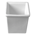 Thumbnail image #1 for G.E.T. Bugambilia IS014CH Salad Bar Bowl, 67-2/3 oz., 6-1/3" Square, 7" Deep, Cast Aluminum with Resin Coating, Chocolate