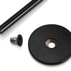 Thumbnail image #2 for New Star Foodservice Inc. 27716 12-Inch Black Table Number Holder with Stainless Steel Ring Clip Case of 72 Dozen