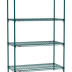 Thumbnail image #1 for Metro Super Erecta SA-1854K3-74-S4 Super Adjustable Super Erecta® Starter Wire Shelving Unit, 54"W x 18"D x 74"H, 600 lb. capacity per shelf, 2000
