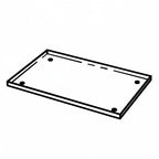 Thumbnail image #1 for G.E.T. Frilich 9098008 Replacement Crumb Tray, Stainless Steel, for Bread Board Display