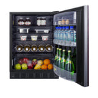 Thumbnail image #2 for Summit Commercial FF6BK2SSIFADA Commercial Reach-In All-Refrigerator, 5.5 cu. ft., ADA Compliant, Panel-Ready Solid Door