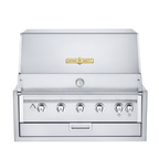Thumbnail image #1 for Crown Verity Built-in IBI36-LT Outdoor Charbroiler, 5 Stainless Steel Burners, Stainless Steel Grates