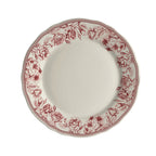 Thumbnail image #1 for Steelite International HL Ivory HL54463876 9-Inch Round China Plate with Scalloped Edge, Carolyn Hannah Maroon Case of 2 Dozen