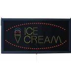 Thumbnail image #1 for AARCO Products ICE13L LED Ice Cream Sign, 23-1/2"W x 11-3/4"H, 3 Display Modes