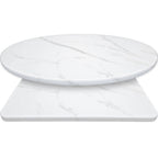 Thumbnail image #1 for Oak Street T36R-CM Round Thermofoil Table Top, 36" Diameter x 1-1/4"H, Bullnose Edge, Calcutta Marble Design
