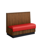 Thumbnail image #1 for ATSMFG ATS AT&S-AS-KR36-BB GR5/COM Single Restaurant Booth, 48"W x 23"D x 36"H, Beadboard Back, Upholstered Removable Padded Seat