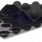 Thumbnail image #1 for JB Prince Demarle M370 W Silicone Hemisphere Baking Mold, 28 Compartments, 2" Diameter, Black