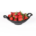 Thumbnail image #2 for G.E.T. Illogical - EGS MFP7218-B Melamine Wok, 7" Diameter x 2-1/8"H, Dual Handles, Faux Cast Iron, Black Case of 12