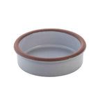 Thumbnail image #1 for G.E.T. cheforward SH0108W Ceramic Cazuela/Casserole Dish, 2.7 oz, 3" Round, White, With Cover, Without Handles Case of 24