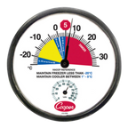 Thumbnail image #1 for Cooper-Atkins 212-159C-8 Freezer/Cooler Dial Thermometer, 12-Inch Dial, -25° to 35°C, HACCP Reference Color Zone