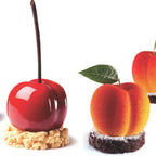 Thumbnail image #1 for JB Prince Pavoni MA129 3D Silicone Cherry and Peach Mold, 20 Forms, 15-1/4"W x 6-1/4"D x 6"H